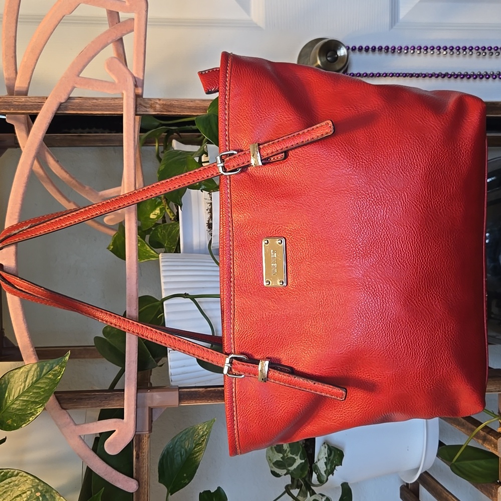 Red Nine West Tote Bag